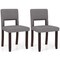 Costway Wooden Dining Chair Set of 2/4 with Acacia Wood Frame Padded Seat & Back Home